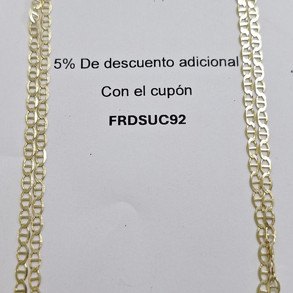 CADENAS TEJIDO GUCHI ORO 10K 60 CM 4.1 GR (NUEVO)