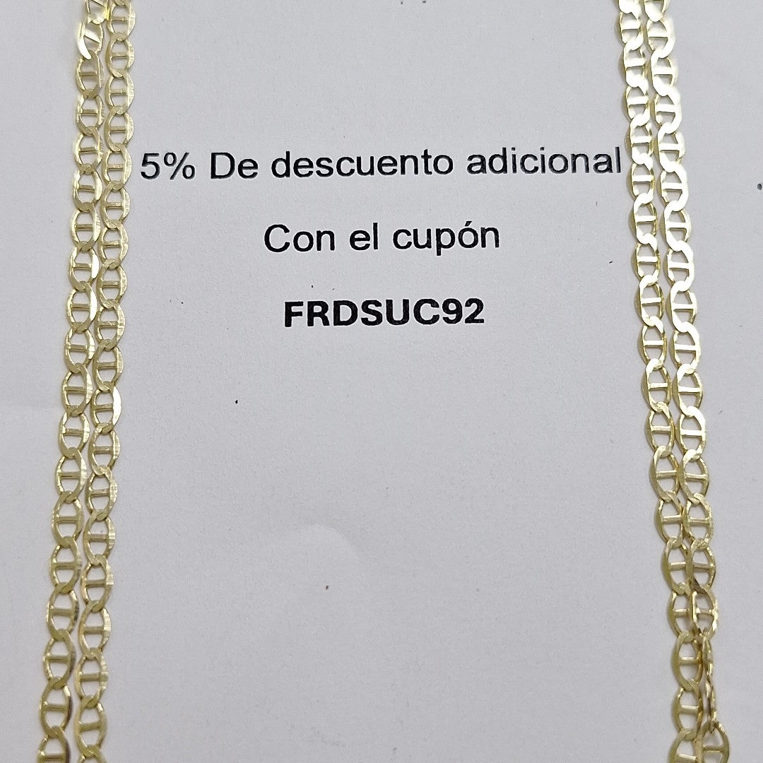 CADENAS TEJIDO GUCHI ORO 10K 60 CM 4.1 GR (NUEVO)