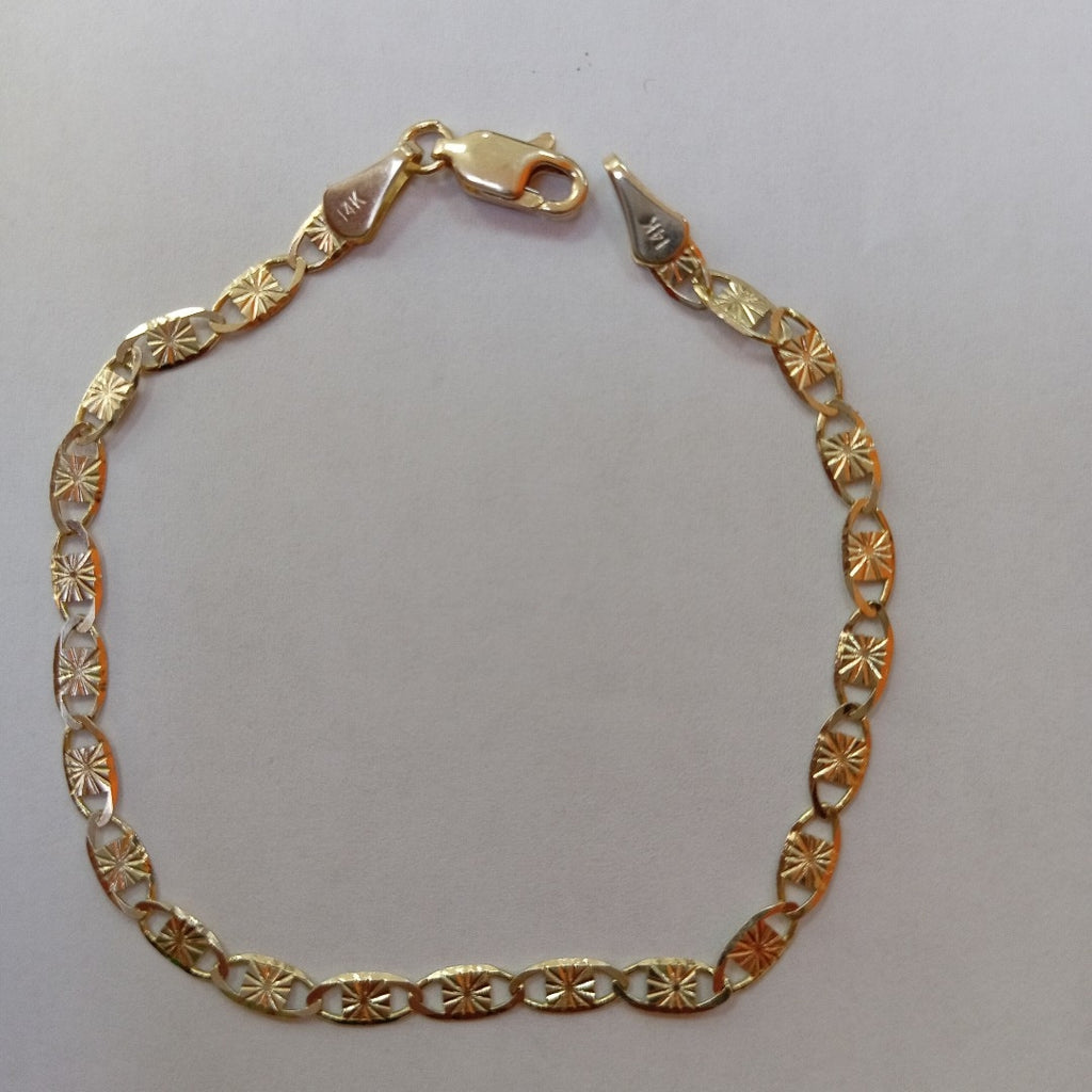 PULSERAS GUCHI ORO 14K 18 CM 2.8 GR (NUEVO)