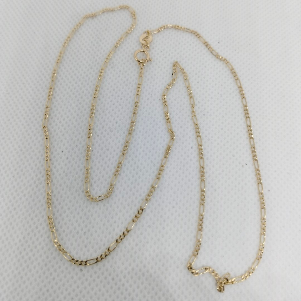CADENAS TEJIDO 3X1 ORO 14K 55 CM 2.4 GR (NUEVO)
