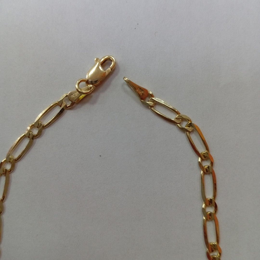 PULSERAS 1X1 ORO 14K 18 CM 2.6 GR (NUEVO)