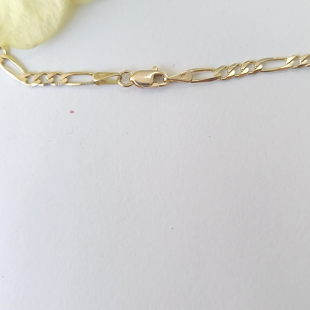 PULSERAS TEJIDO 3X1 ORO 14K 18 CM 2.9 GR (NUEVO)