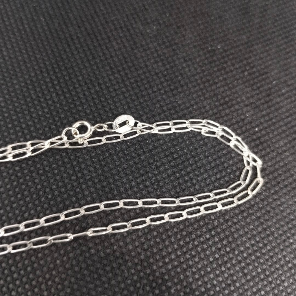 CADENA TEJIDO ESLABONES PLATA .925 55 CM 2.8 GR (NUEVO)