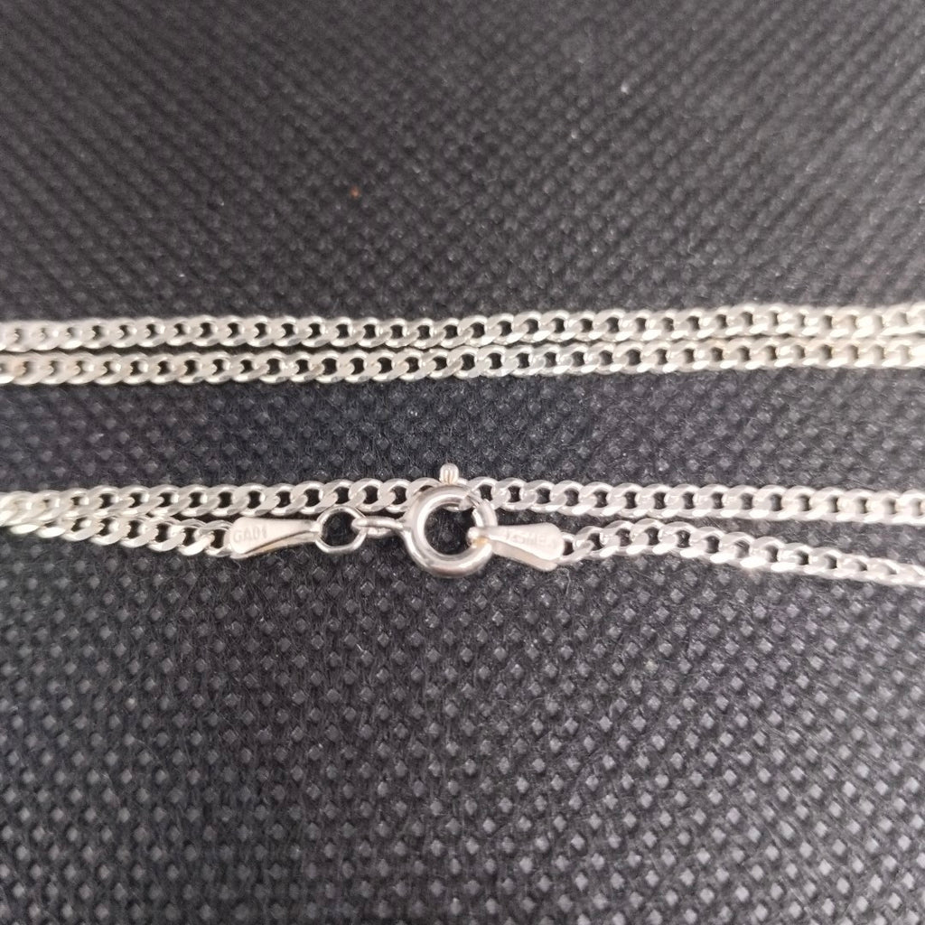 CADENA TEJIDO BARBADO PLATA .925 60 CM 5.6 GR (NUEVO)