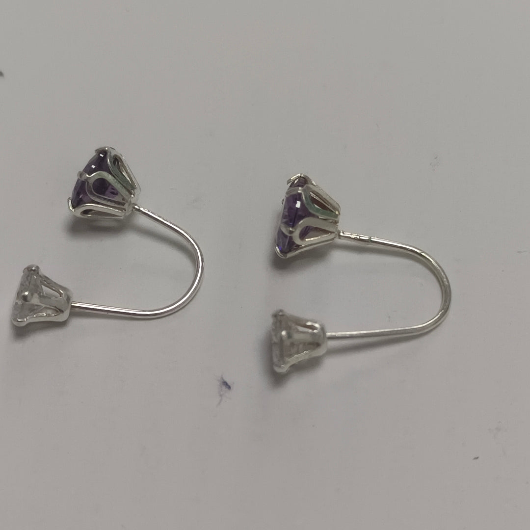 ARETES PAR PLATA 1.2 GRMS (SEMINUEVO)