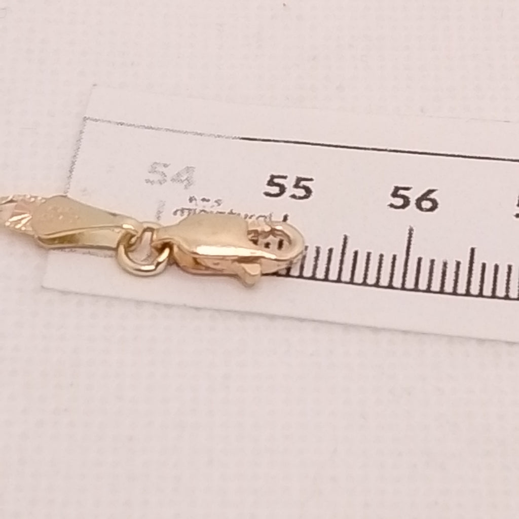 CADENAS TEJIDO GUCHI ORO 10K 55 CM 6.8 GR (NUEVO)