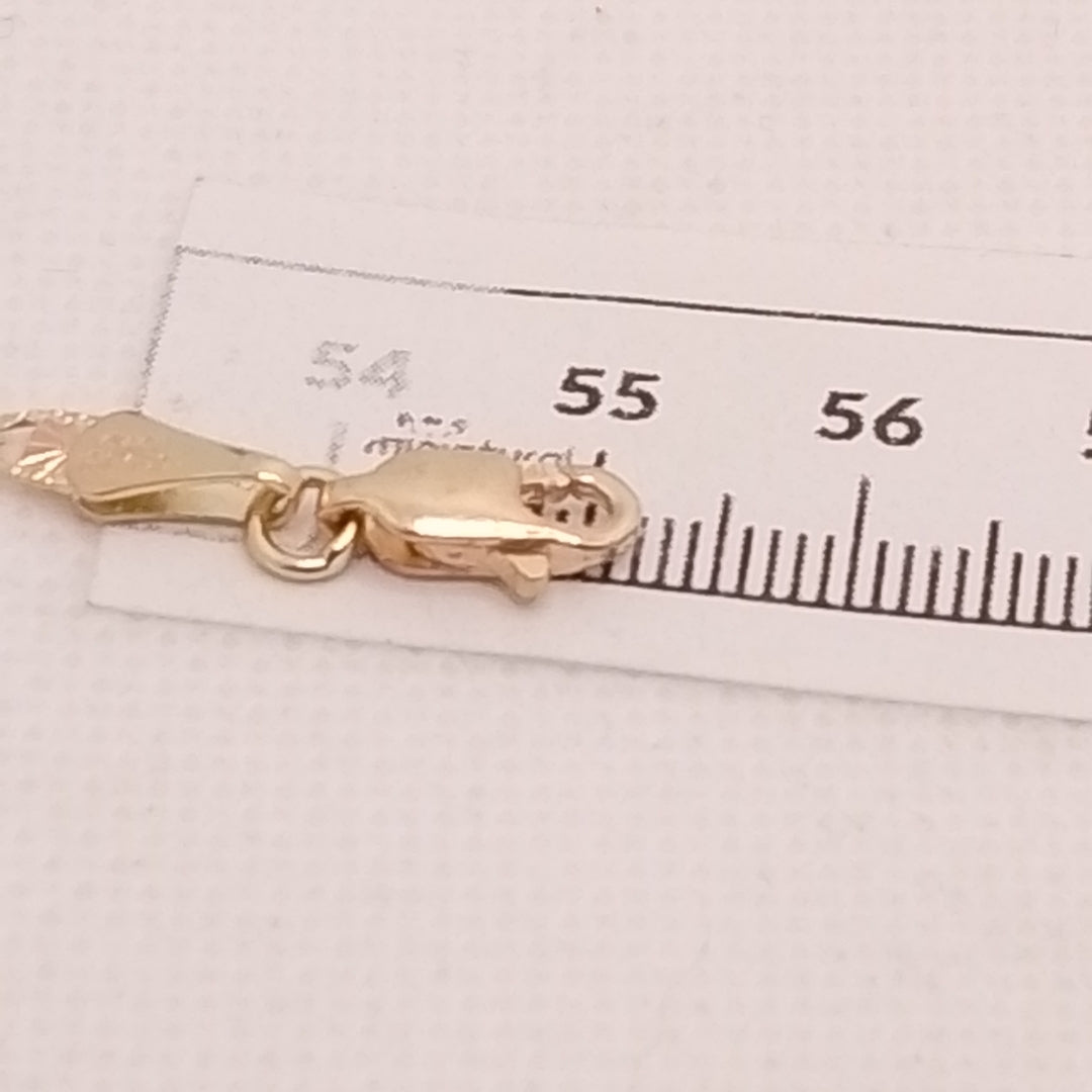 CADENAS TEJIDO GUCHI ORO 10K 55 CM 6.8 GR (NUEVO)