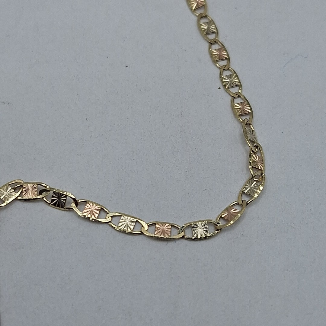 CADENAS TEJIDO GUCHI ORO 10K 60 CM 2.9 GR (NUEVO)