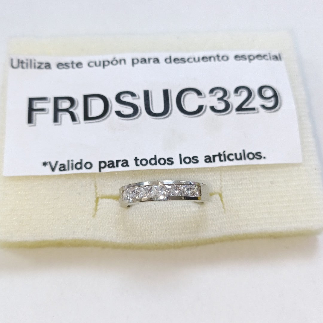 ANILLITO ORO BLANCO 14 K 3 GRMS (SEMINUEVO)