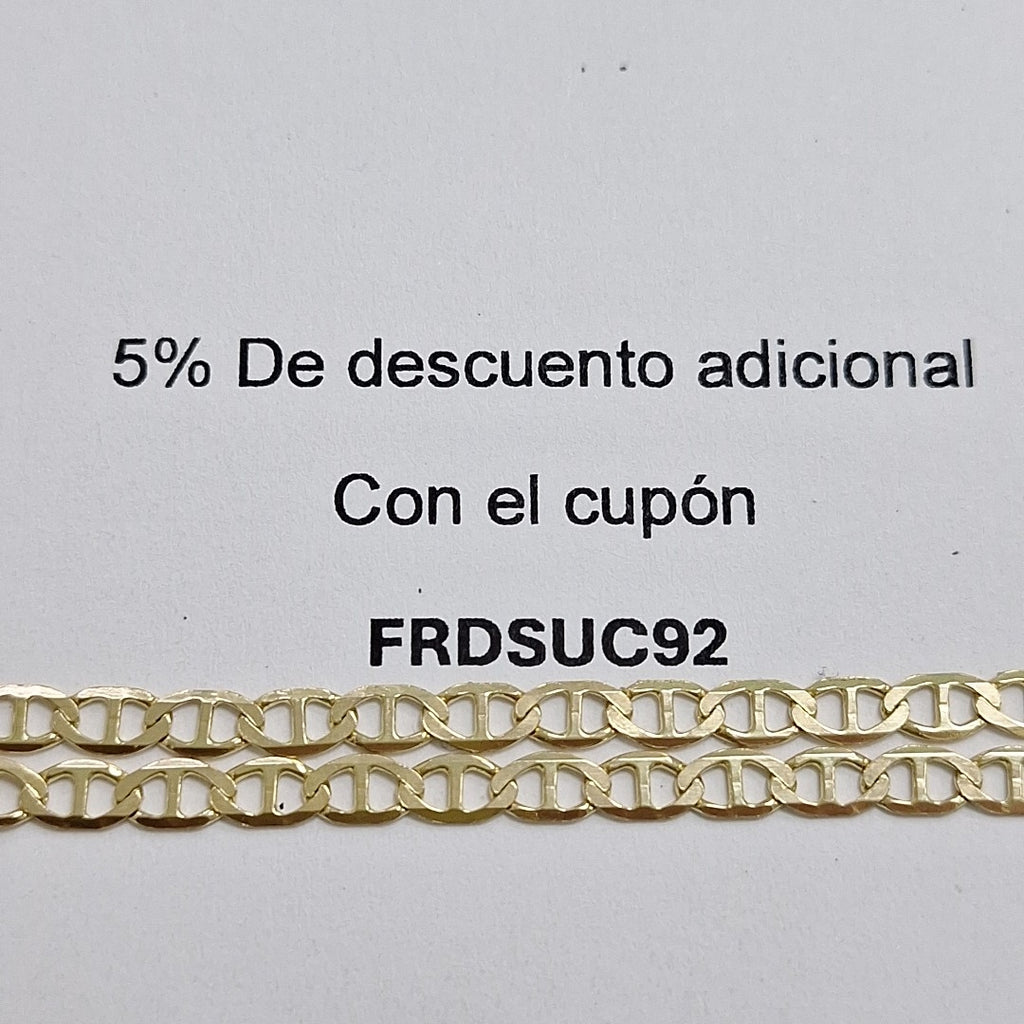 PULSERAS TEJIDO MARINERA ORO 14K 16 CM 3 GR (NUEVO)
