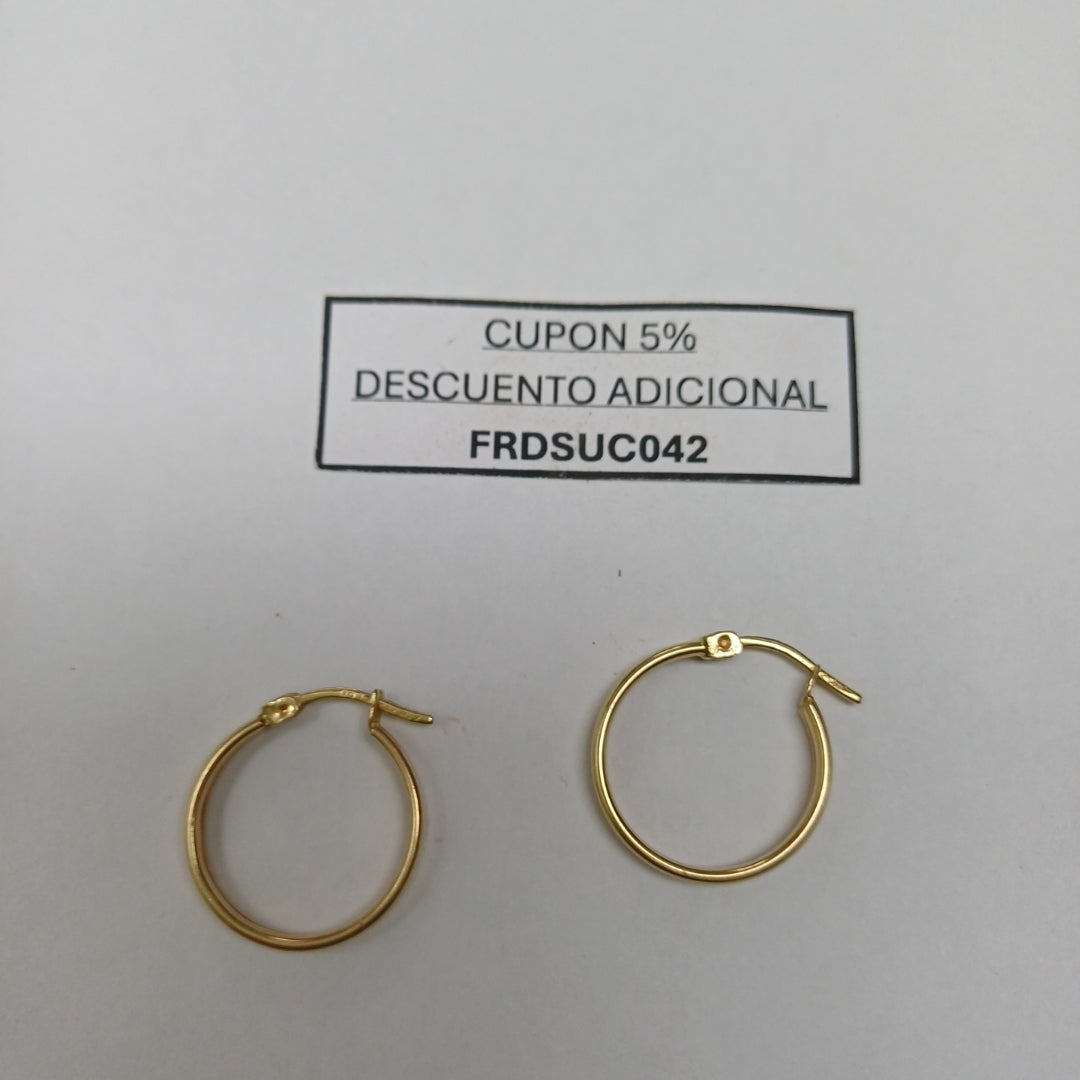 ARRACADAS PAR ORO 14 K 2.3 GRMS (SEMINUEVO)