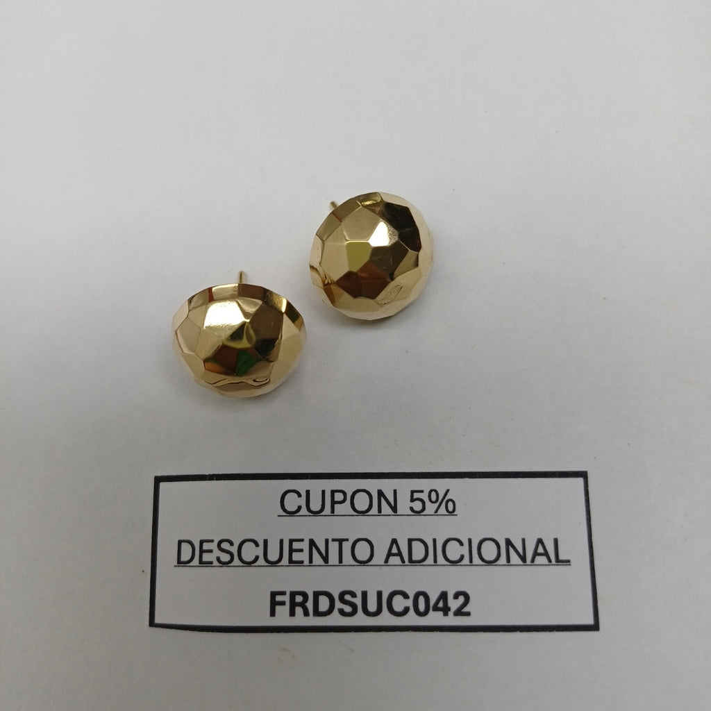 BROQUELES PAR ORO 14 K 2.8 GRMS (SEMINUEVO)