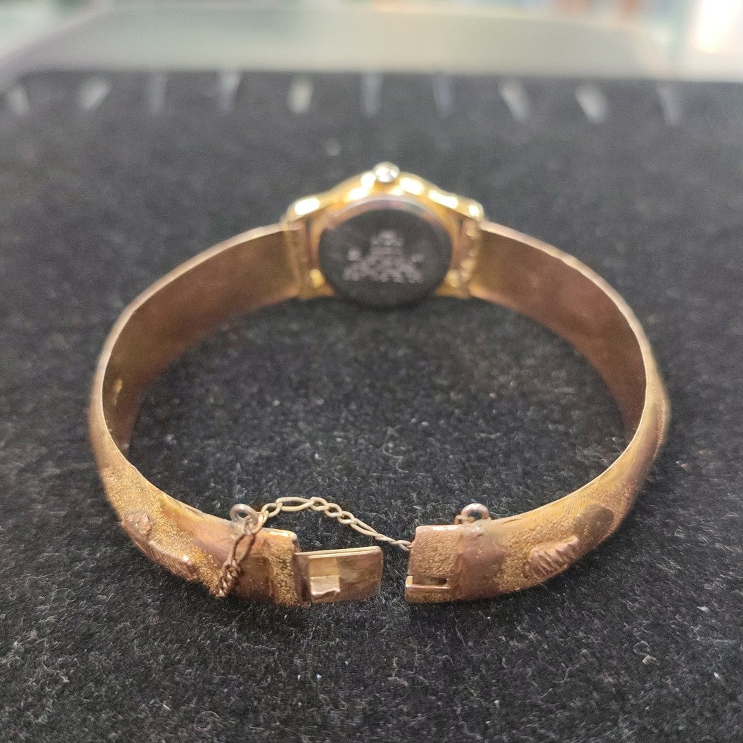 RELOJ CAJA ACERO PULSO ORO ORO 8 K 22.5 GRMS (SEMINUEVO)