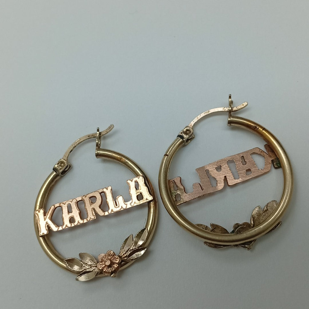 ARETES PAR ORO 14 K 3.8 GRMS (SEMINUEVO)
