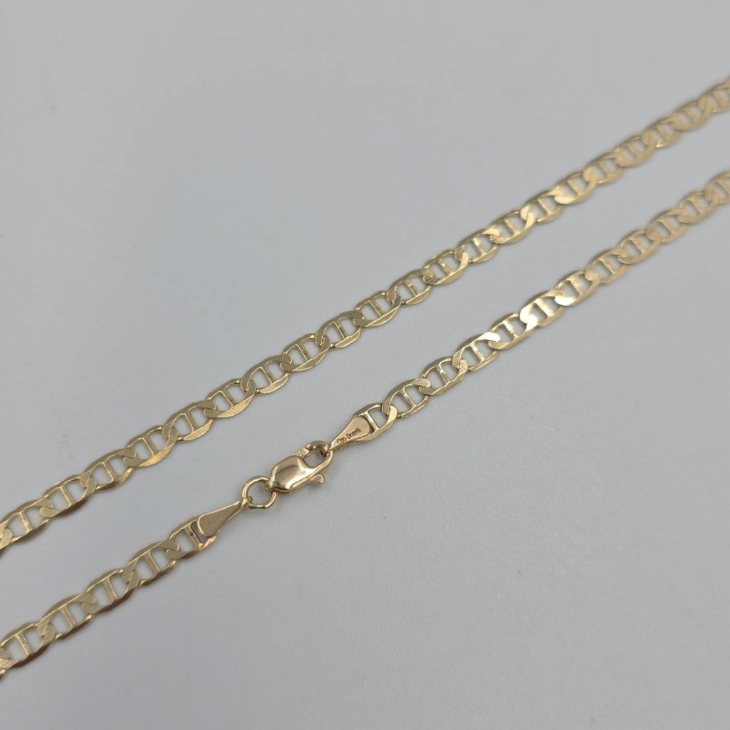 CADENAS TEJIDO MARINERA ORO 14K 55 CM 7.8 GR (NUEVO)