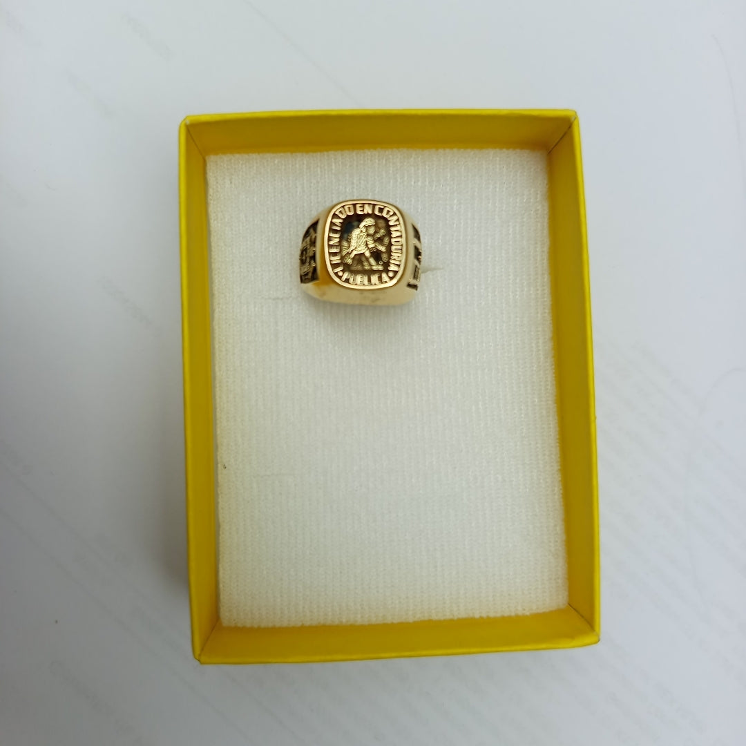 ANILLO DE GRADUACIÓN ORO 10 K 11,50 GRMS (SEMINUEVO)