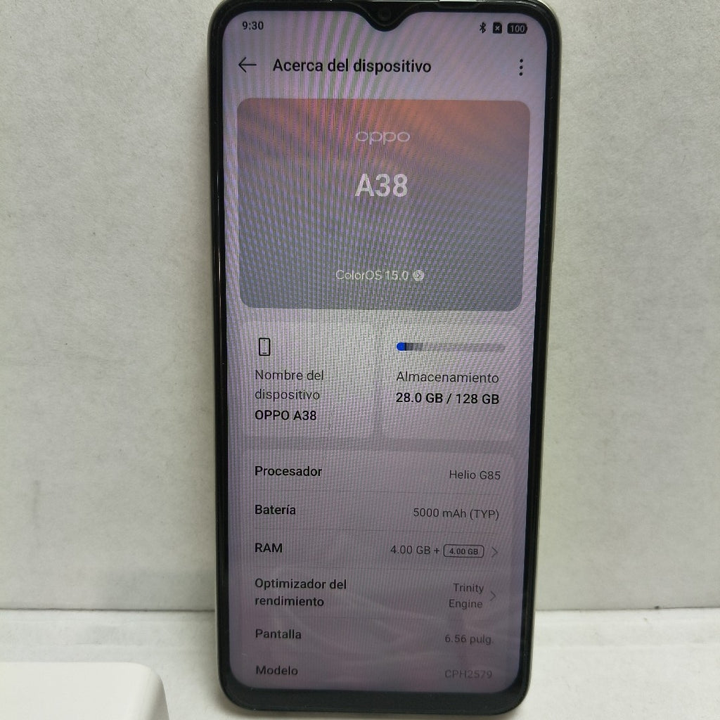 CELULAR OPPO A38 CPH2579 (2023) 128 GB 4 GB RAM (SEMINUEVO)