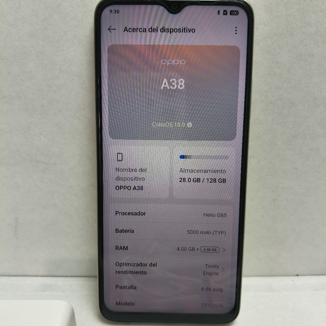 CELULAR OPPO A38 CPH2579 (2023) 128 GB 4 GB RAM (SEMINUEVO)