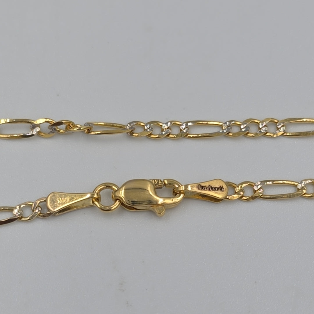 CADENAS TEJIDO 3X1 ORO 14K 55 CM 4.9 GR (NUEVO)