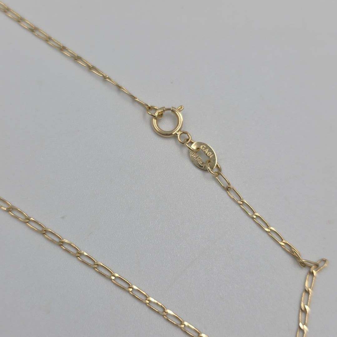 CADENAS TEJIDO ESLABONES ORO 10K 60 CM 2.1 GR (NUEVO)