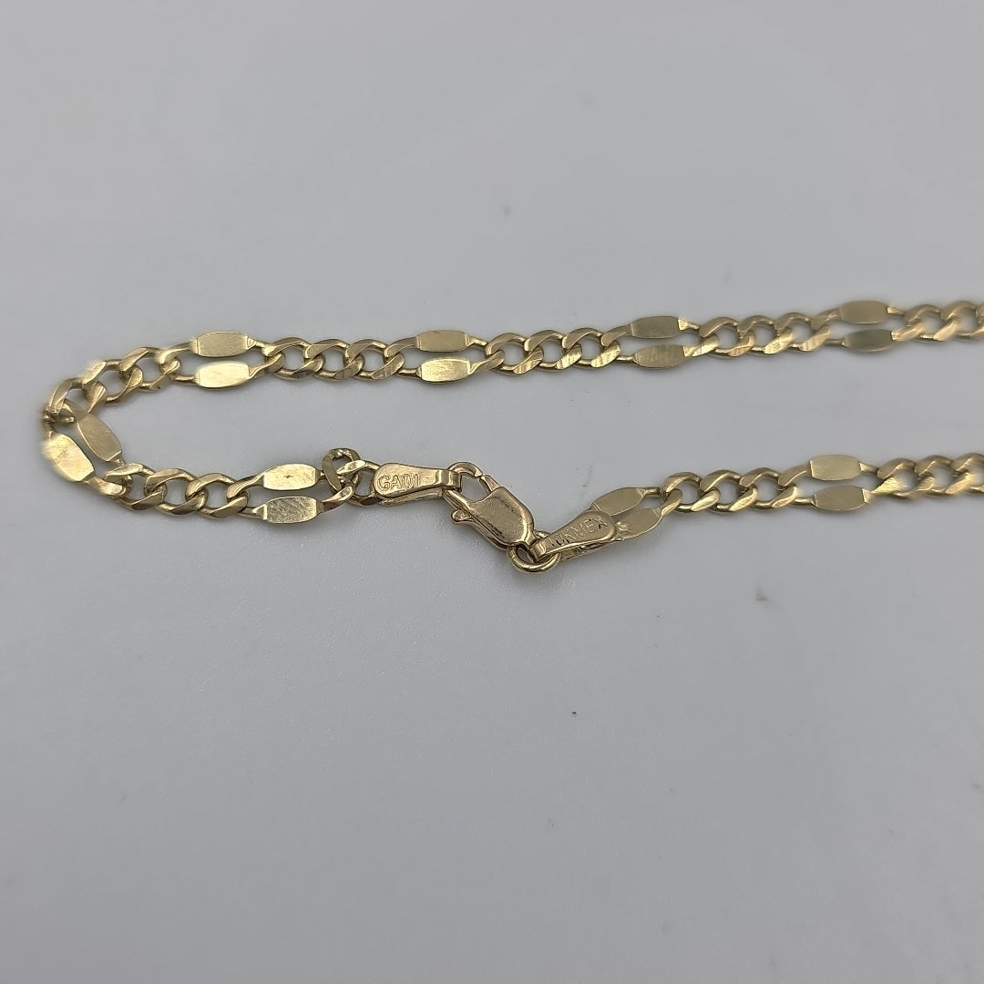 CADENAS TEJIDO ESPECIAL ORO 10K 50 CM 6.5 GR (NUEVO)