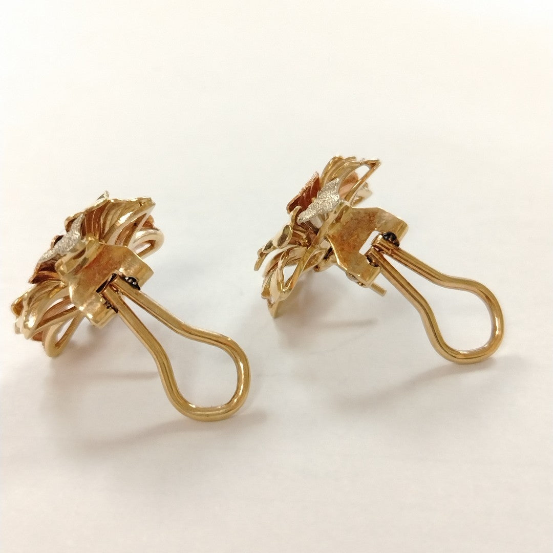 BROQUELES PAR ORO,ORO COMBINADO 14 K 9,80 GRMS (SEMINUEVO)