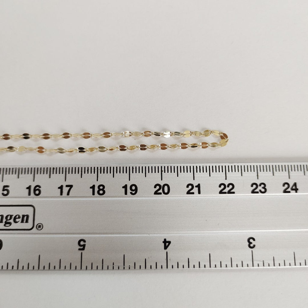 CADENAS TEJIDO ESPECIAL ORO 10K 40 A 45 CM 0.9 GR (NUEVO)