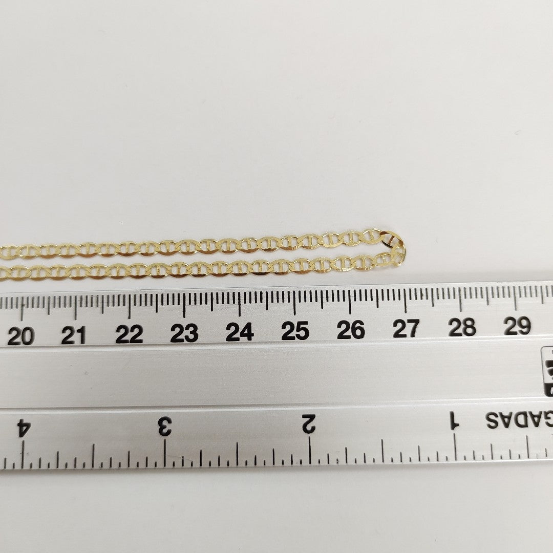 CADENAS TEJIDO GUCHI ORO 10K 55 CM 4.1 GR (NUEVO)