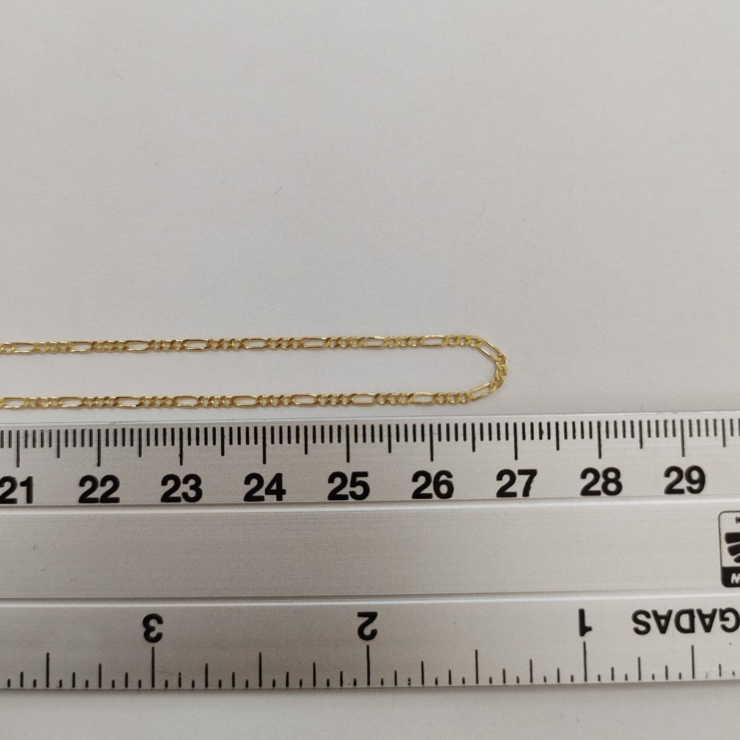 CADENAS TEJIDO 3X1 ORO 14K 55 CM 2.4 GR (NUEVO)