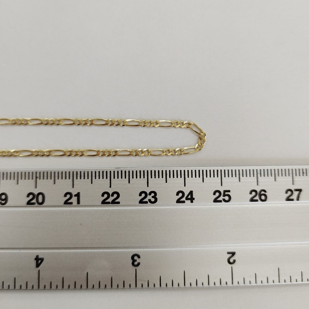 CADENAS TEJIDO 3X1 ORO 10K 50 CM 3 GR (NUEVO)
