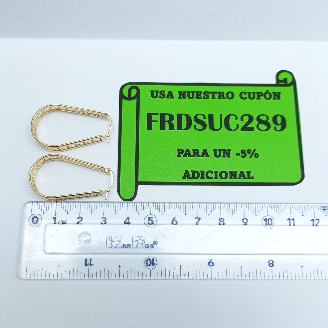 ARRACADAS PAR ORO 14 K 6,20 GRMS (SEMINUEVO)