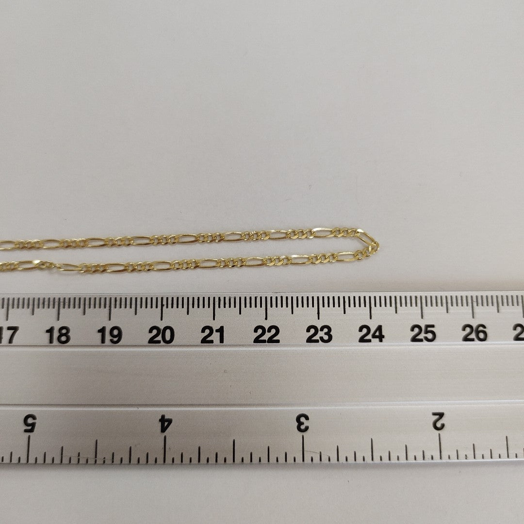 CADENAS TEJIDO 3X1 ORO 10K 50 CM 2.9 GR (NUEVO)
