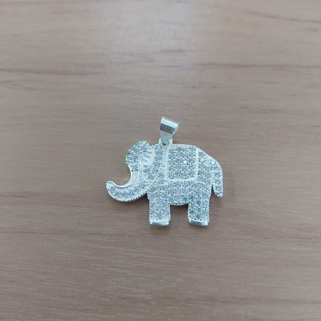 DIJE ELEFANTE C/CIRCONIAS PLATA .925 5.4 GR (NUEVO)