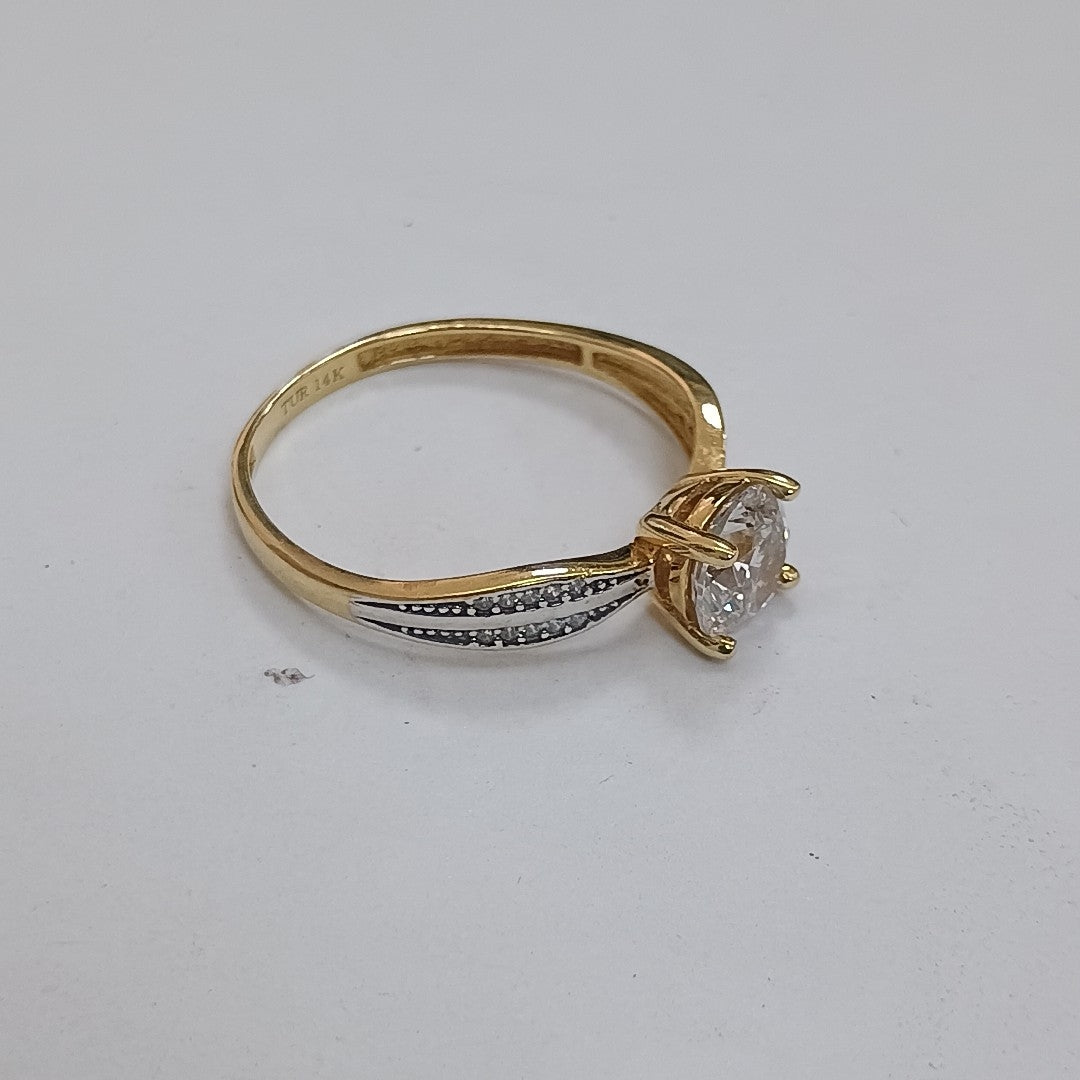 SOLITARIO ORO 14 K 1.7 GRMS (SEMINUEVO)
