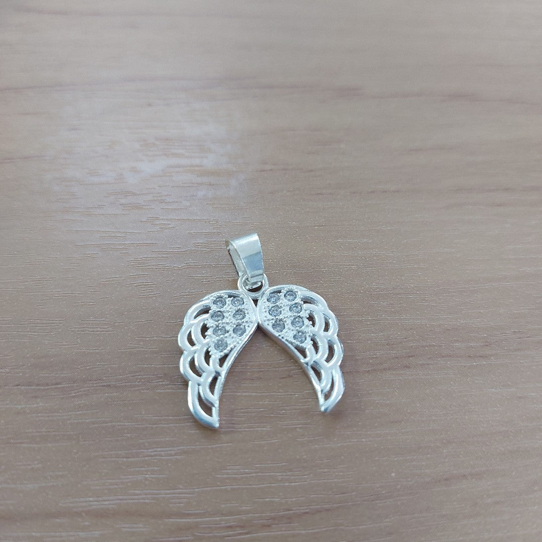 DIJE ALAS C/CIRCONIAS PLATA .925 2.2 GR (NUEVO)