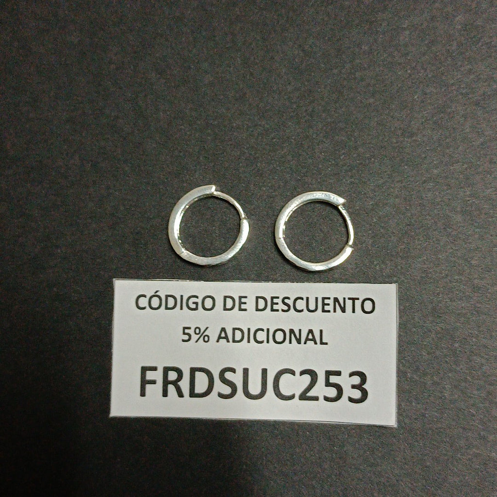 ARRACADAS LABRADAS PLATA .925 3.3 GR (NUEVO)