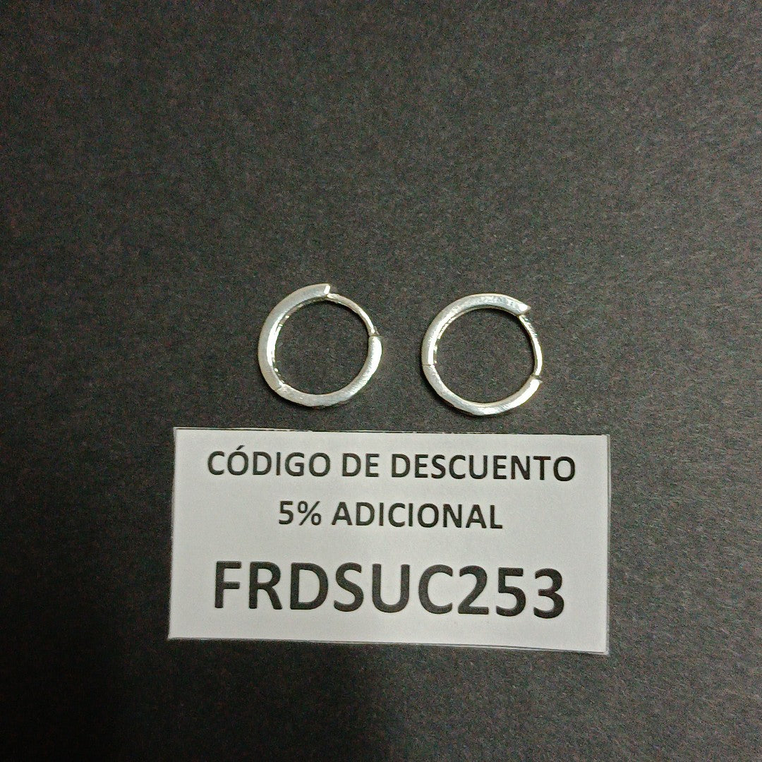 ARRACADAS LABRADAS PLATA .925 3.3 GR (NUEVO)