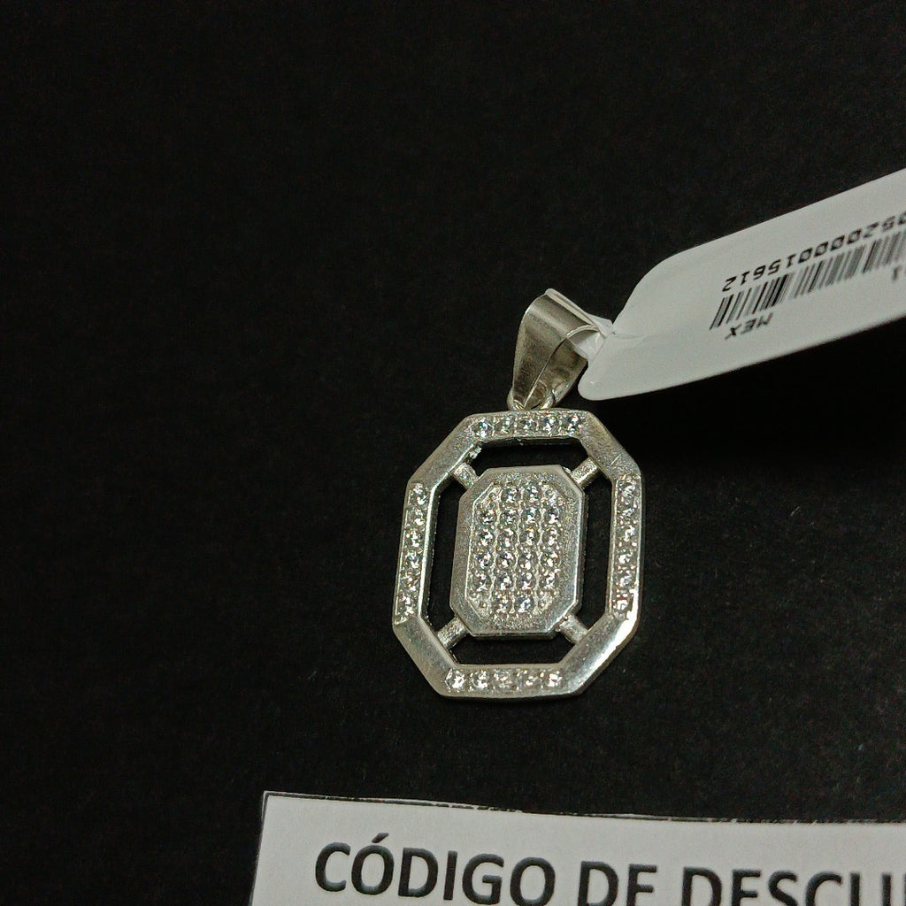 DIJE C/CIRCONIAS PLATA .925 3.4 GR (NUEVO)