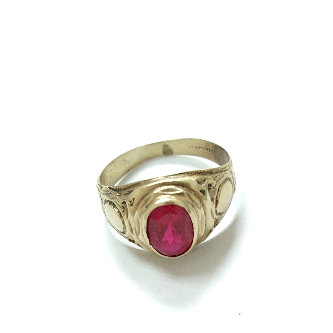 ANILLO DE GRADUACIÓN ORO 10 K 2.4 GRMS (SEMINUEVO)