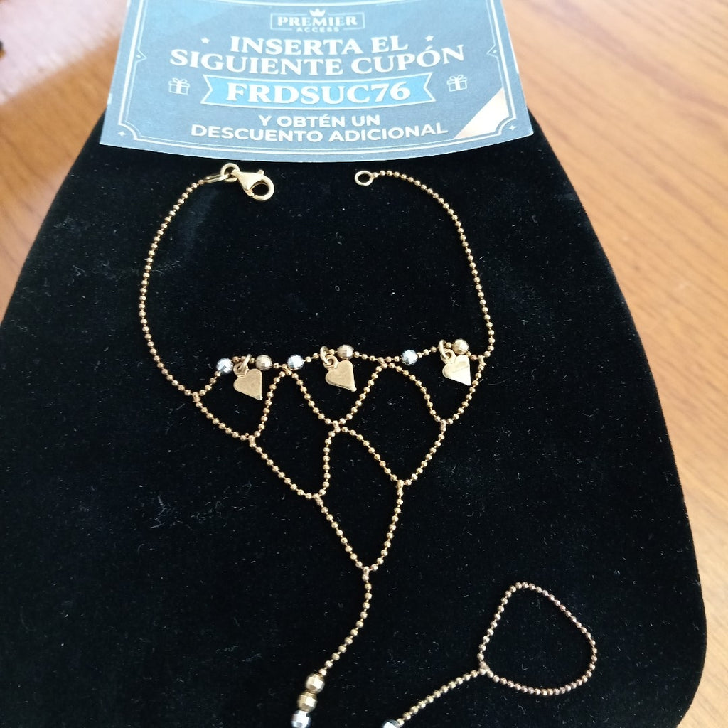 PULSERA ORO COMBINADO 14 K 4,90 GRMS (SEMINUEVO)