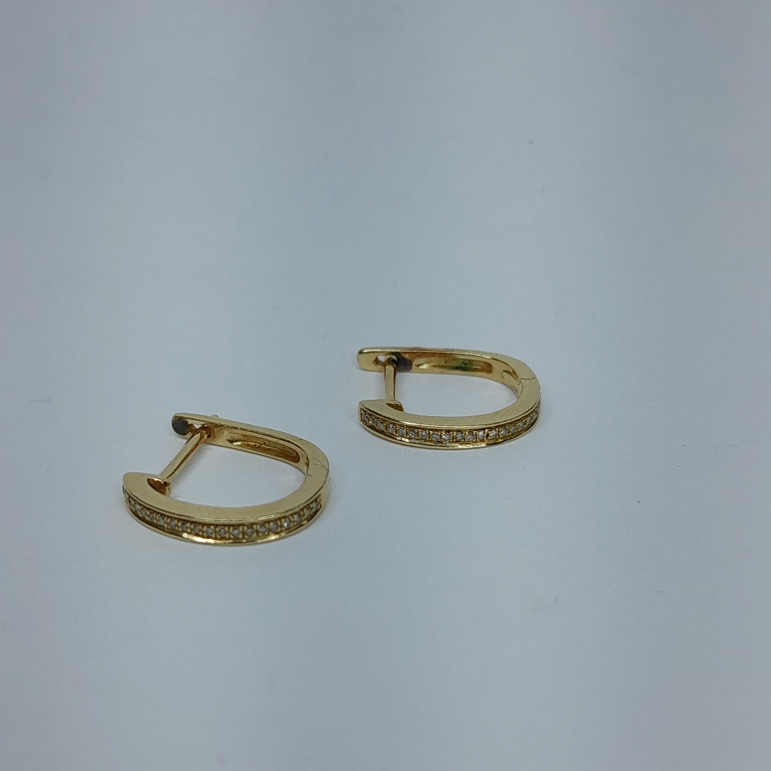 ARRACADAS PAR ORO 14 K 2 GRMS (SEMINUEVO)