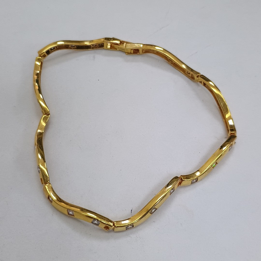 PULSERA RIGIDA ORO 10 K 7,40 GRMS (SEMINUEVO)