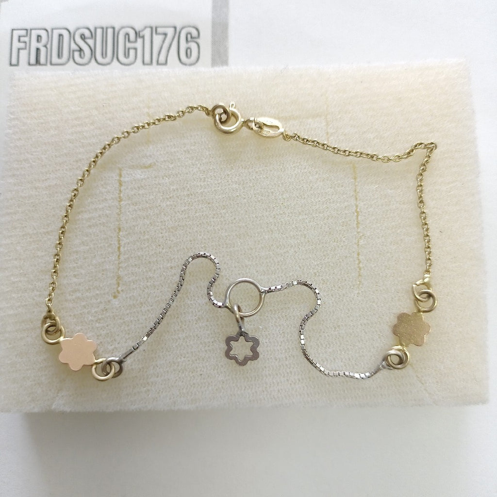 PULSERA ORO COMBINADO 14 K 2,20 GRMS (SEMINUEVO)