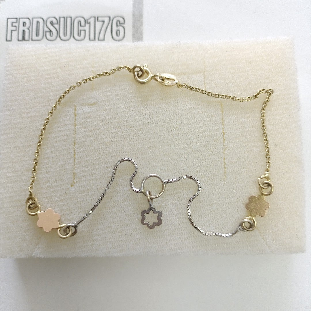 PULSERA ORO COMBINADO 14 K 2,20 GRMS (SEMINUEVO)
