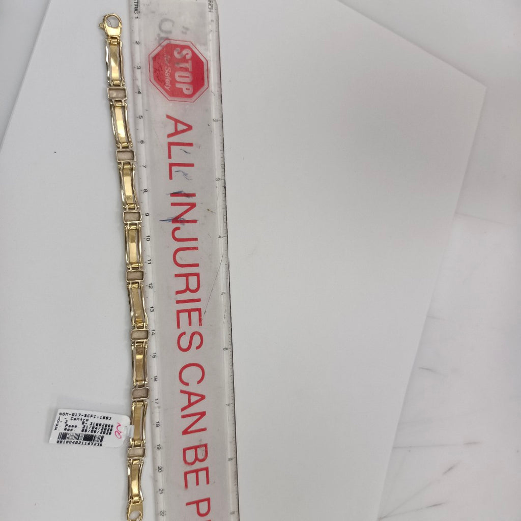 PULSERA ORO, ORO BLANCO 14 K 12.1 GRMS (SEMINUEVO)