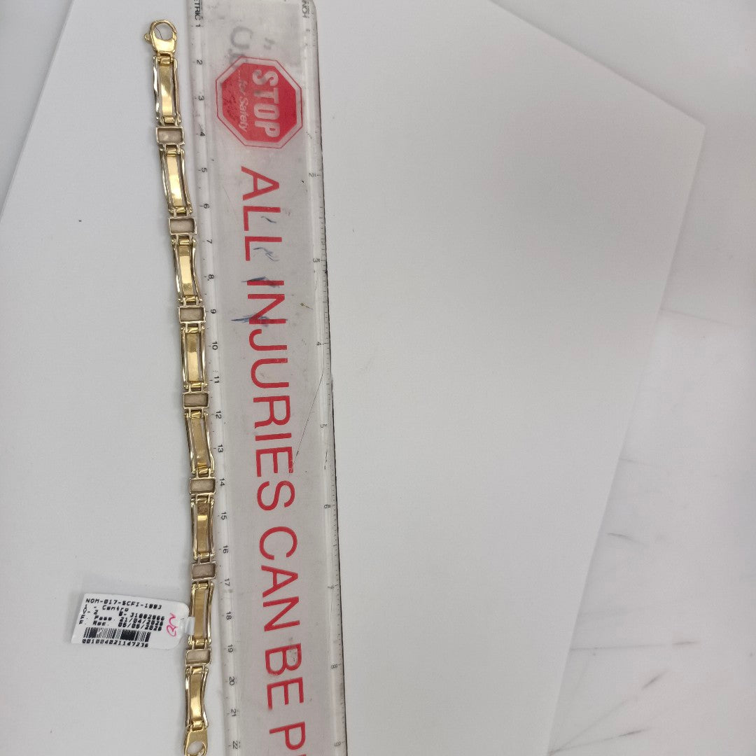 PULSERA ORO, ORO BLANCO 14 K 12.1 GRMS (SEMINUEVO)