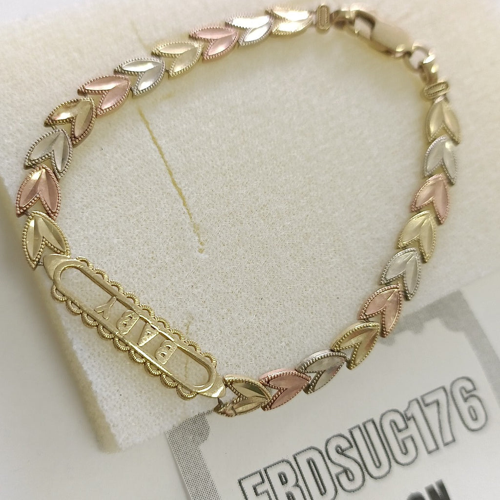 PULSERA ORO COMBINADO 10 K 4,80 GRMS (SEMINUEVO)