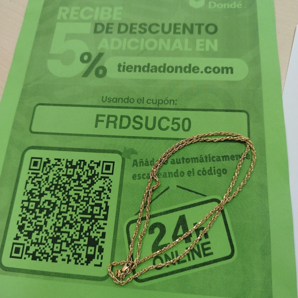 CADENA ORO 10 K 11.3 GRMS (SEMINUEVO)