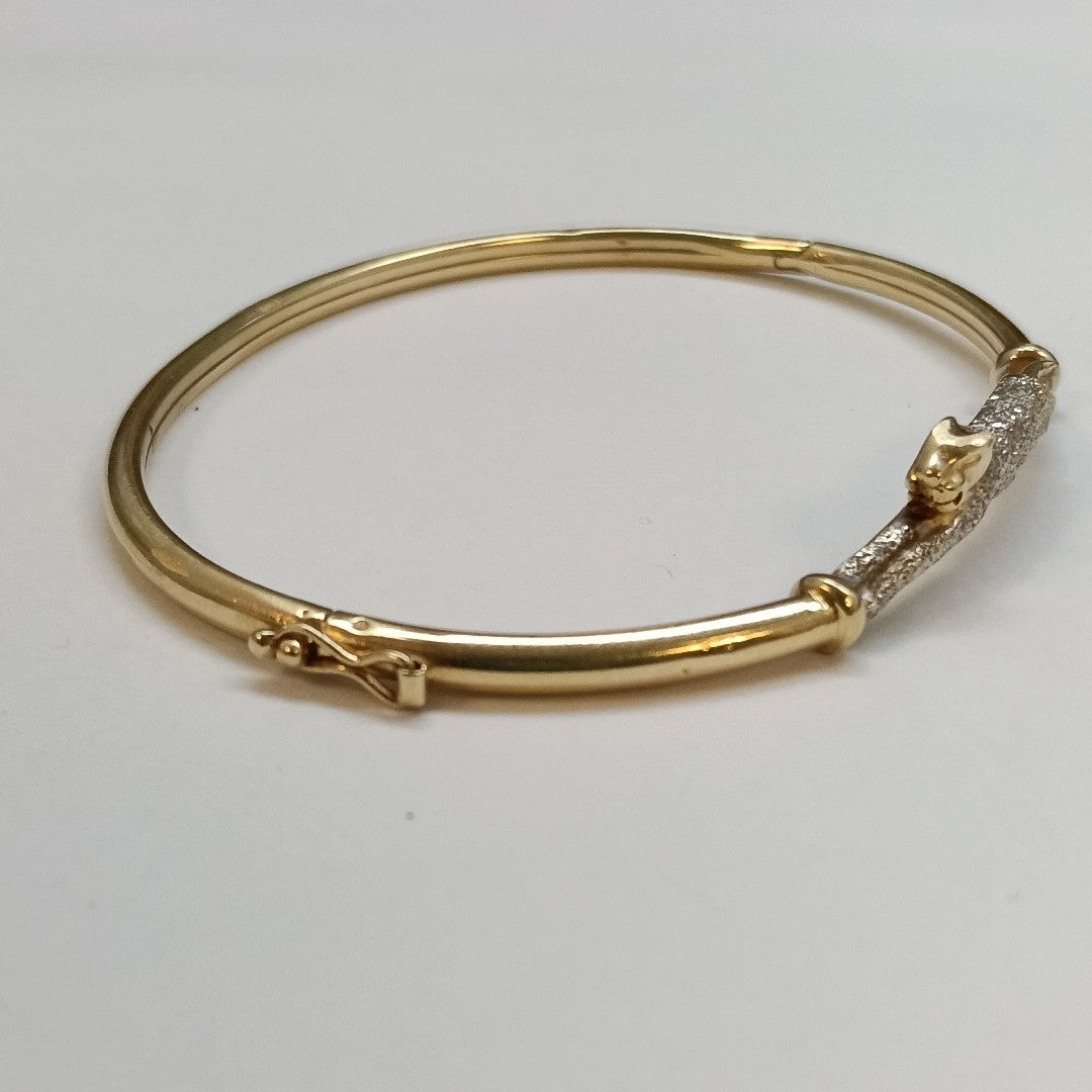 PULSERA RIGIDA ORO 14 K 7.5 GRMS (SEMINUEVO)
