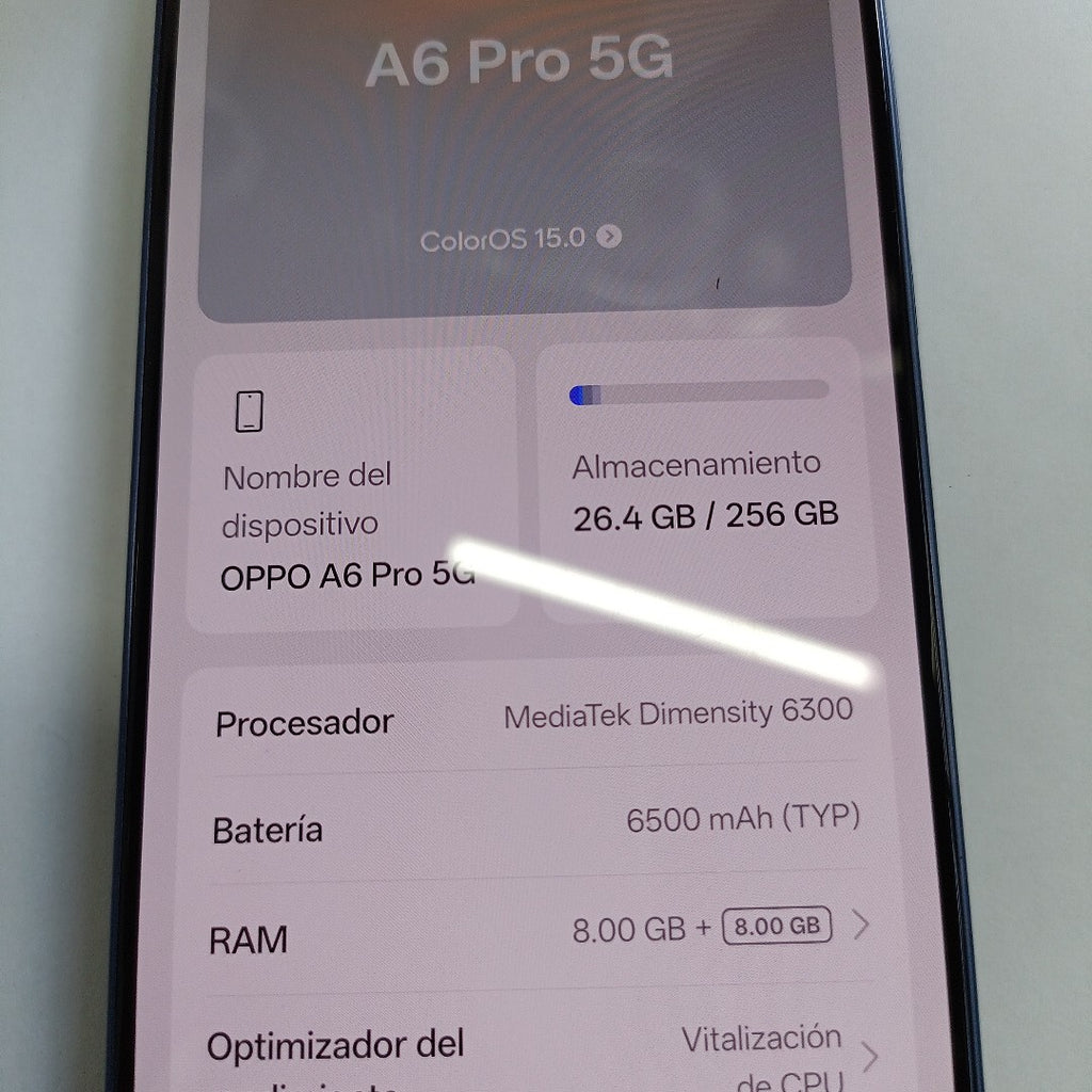 CELULAR OPPO A6 PRO CPH2781 (2025) 256 GB 8 GB RAM (SEMINUEVO)